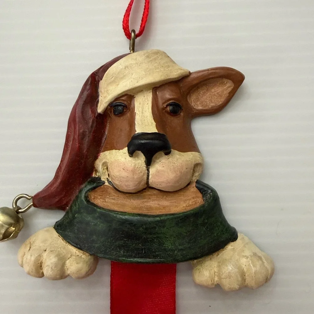 1998 FIGI Basset Hound Christmas Tree Ornament 
